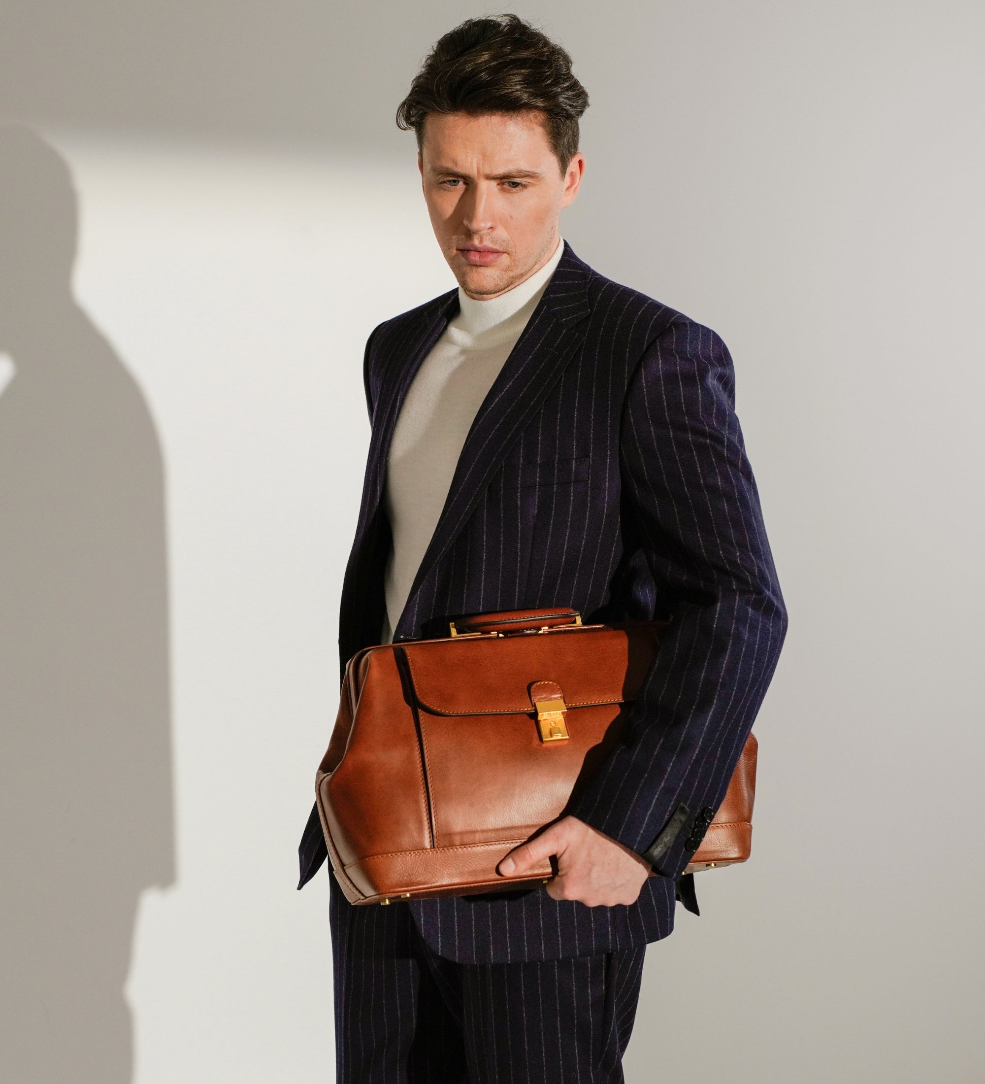 Large Italian Leather Doctor Bag - Hamlet