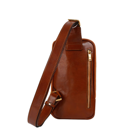 Leder Sling Bag Brusttasche - Kim