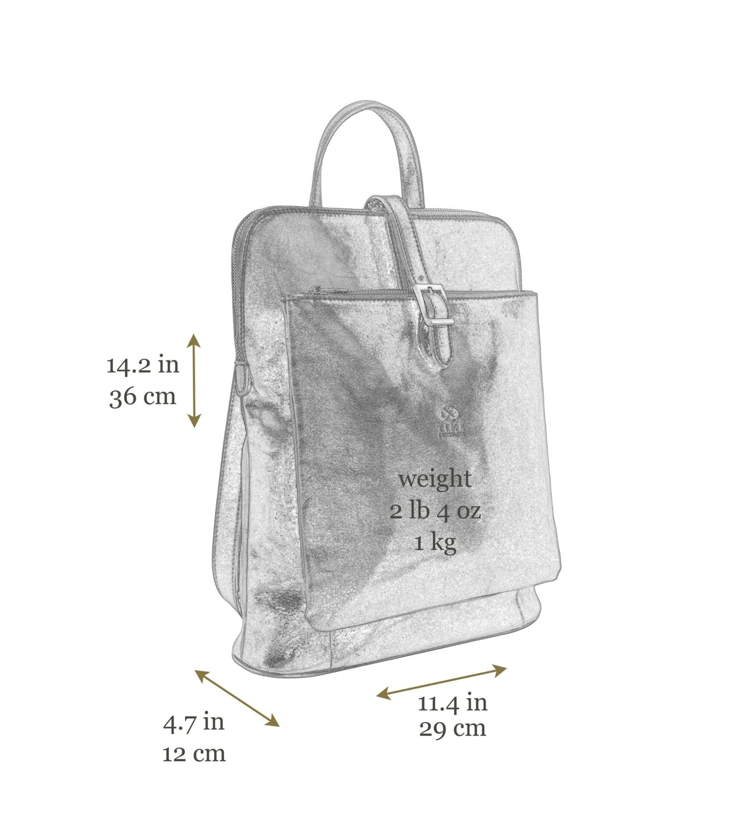 Sac à dos en cuir convertible - Emma
