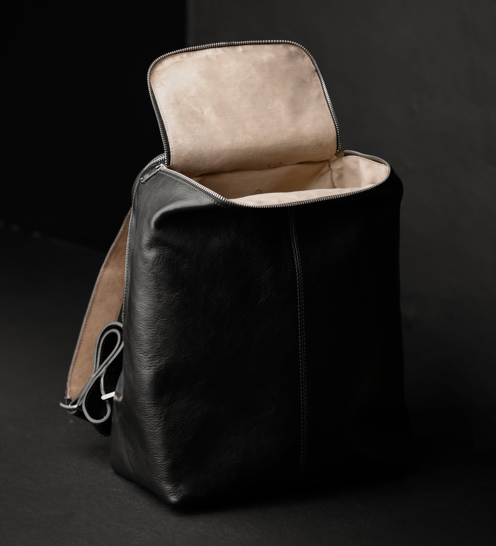 Leather Backpack for Women - A Bend in the River
