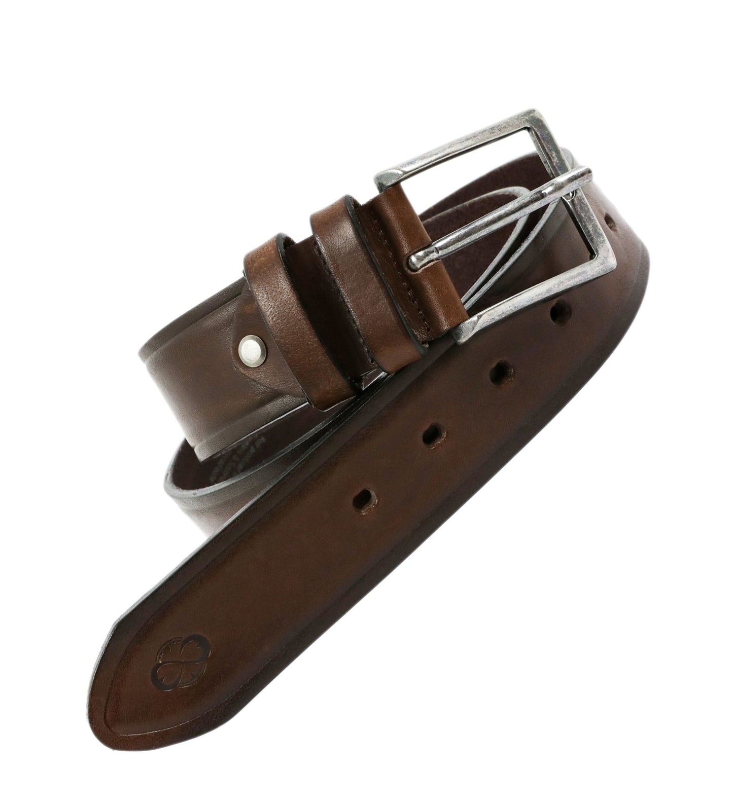Ceinture en cuir marron - North and South