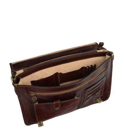 Sacoche en cuir pour ordinateur portable - Illusions