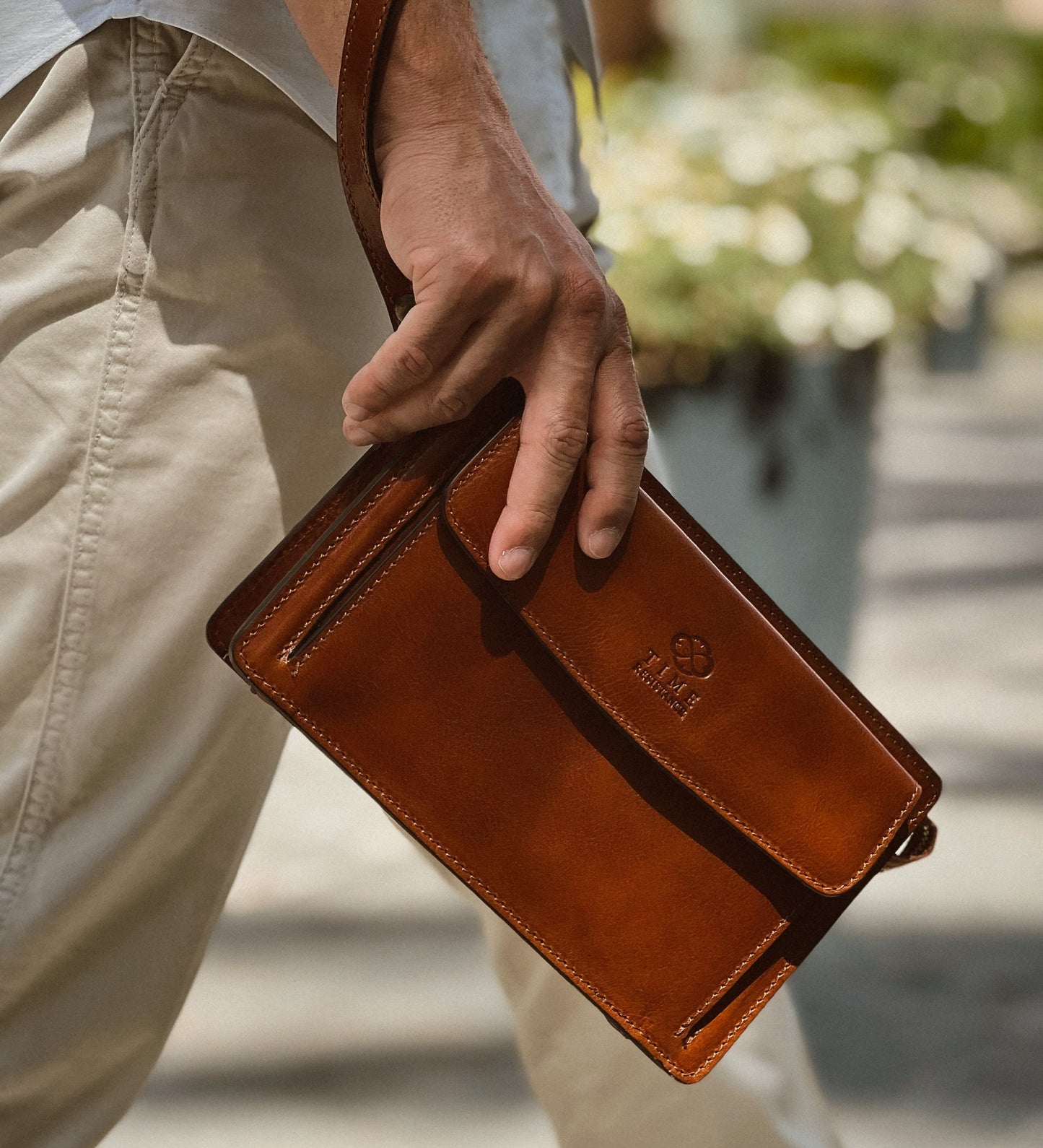 Pochette en cuir - Decameron