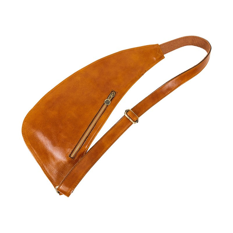 Leather Sling Bag Crossbody Bag - The Monk  Time Resistance   