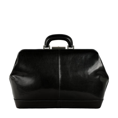 Large Italian Leather Doctor Bag - Hamlet