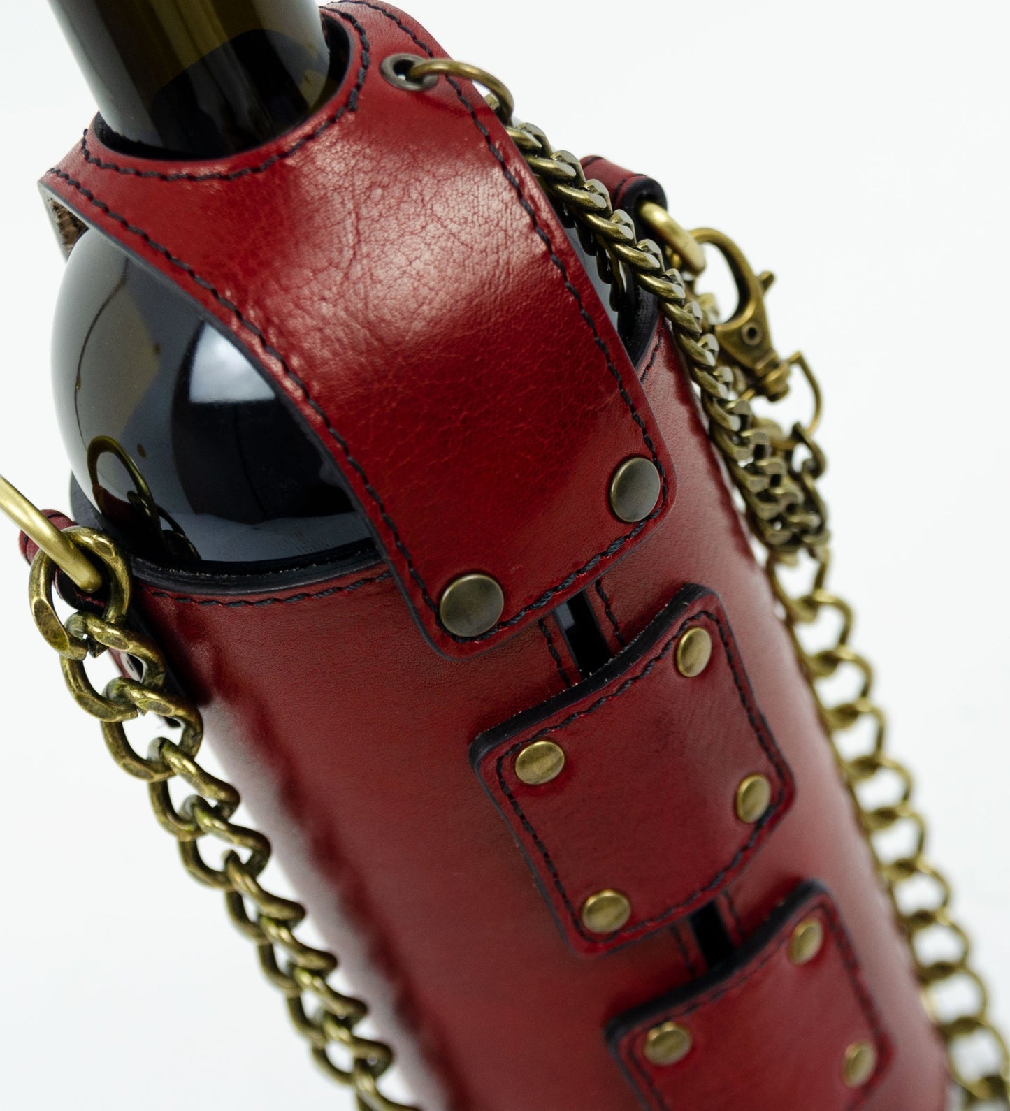 Sac porte-bouteille en cuir - Saving Grapes