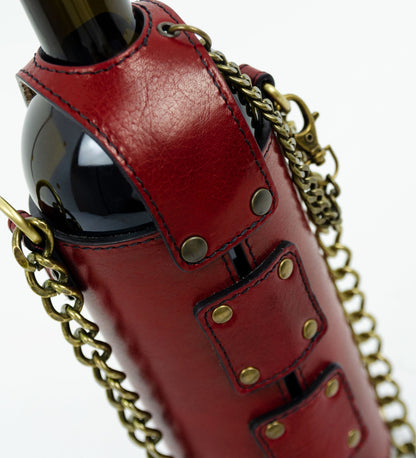 Sac porte-bouteille en cuir - Saving Grapes
