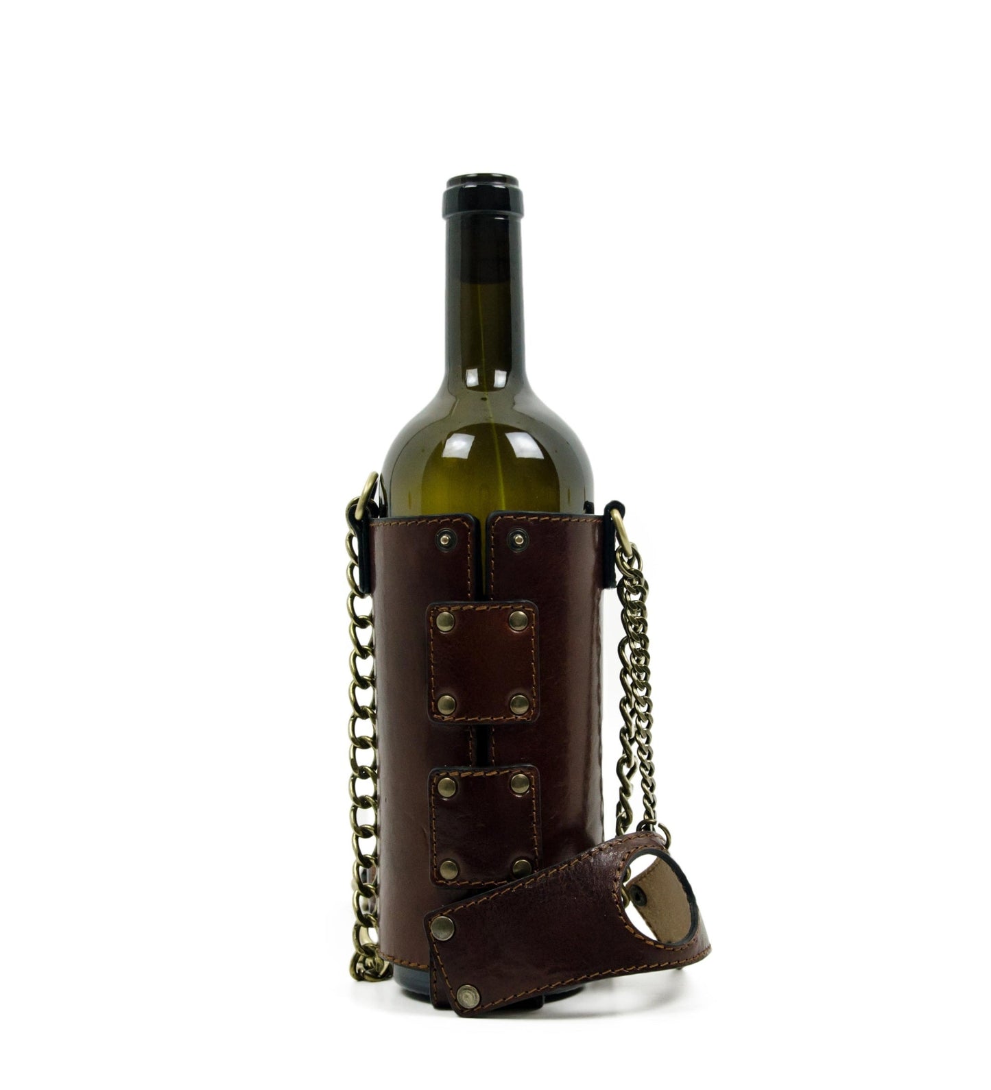 Sac porte-bouteille en cuir - Saving Grapes