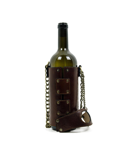 Sac porte-bouteille en cuir - Saving Grapes