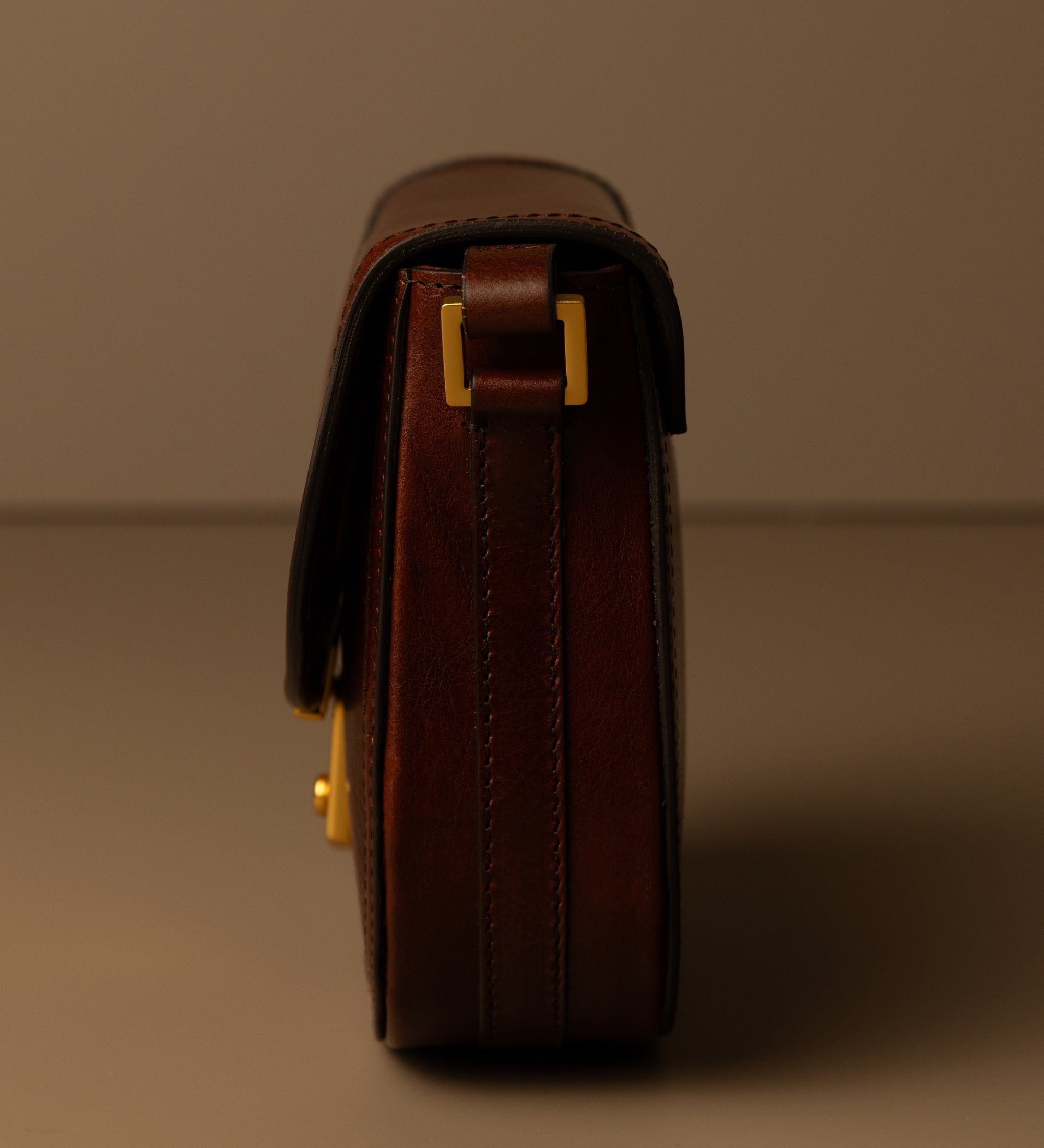 Womens Leather Saddle Bag - Secrets