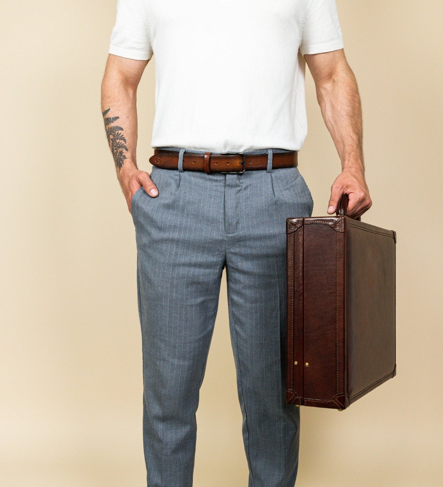 Attaché-case en cuir porte-documents - TheWindintheWillows