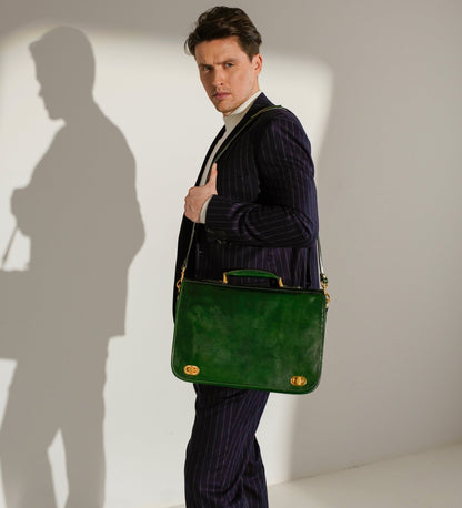 Sacoche en cuir pour ordinateur portable - Illusions