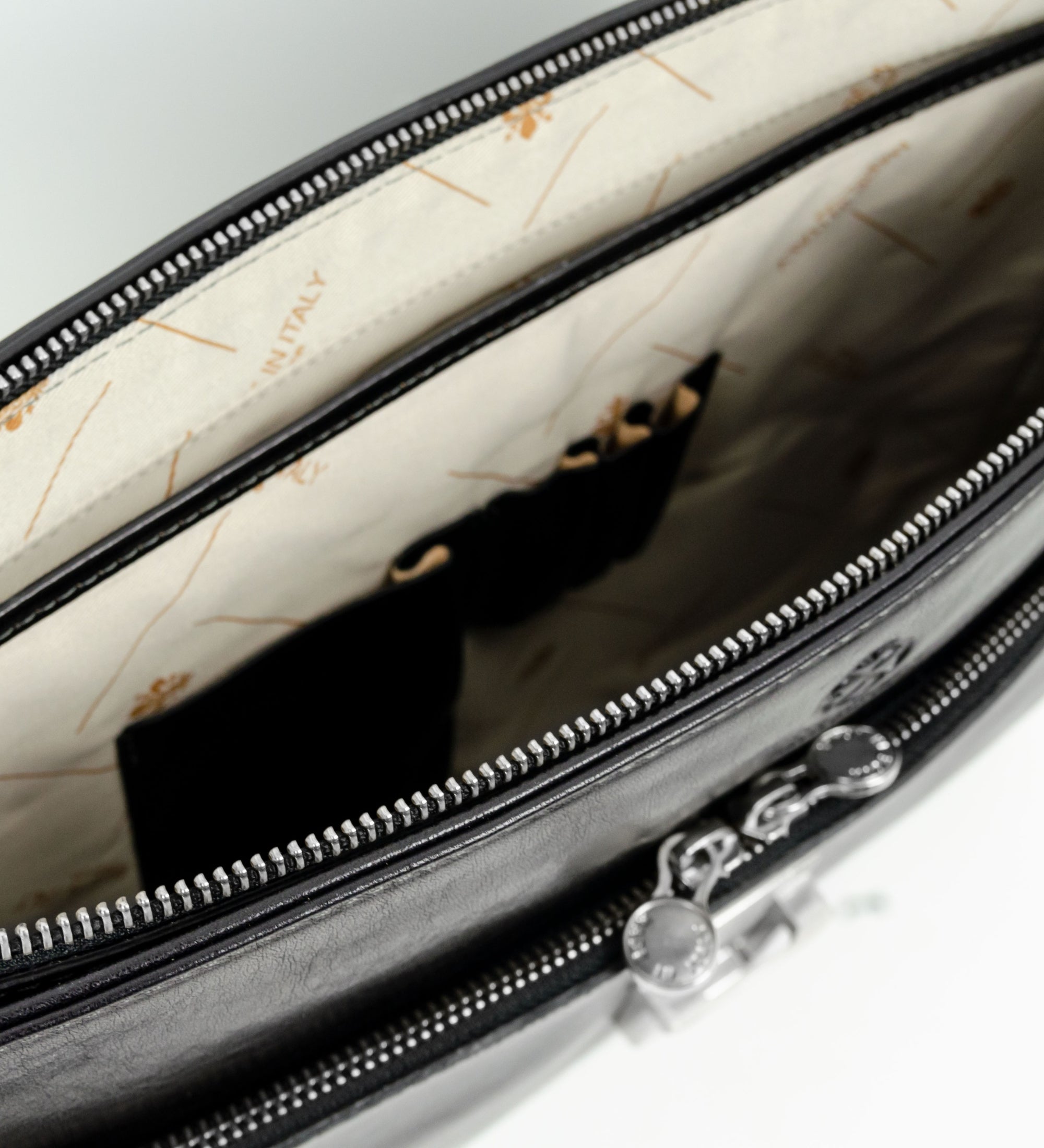 Leather Briefcase Laptop Bag  - In Cold Blood