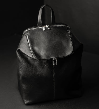 Leather Backpack for Women - A Bend in the River
