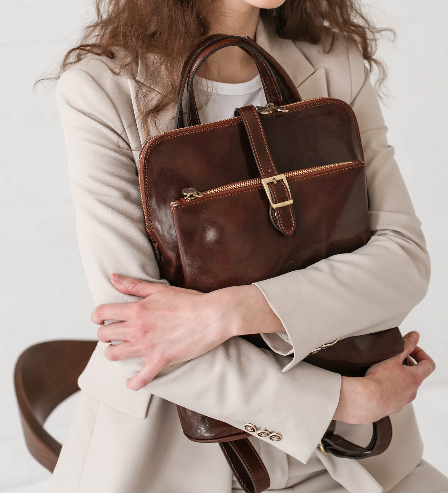 Sac à dos en cuir convertible - Emma