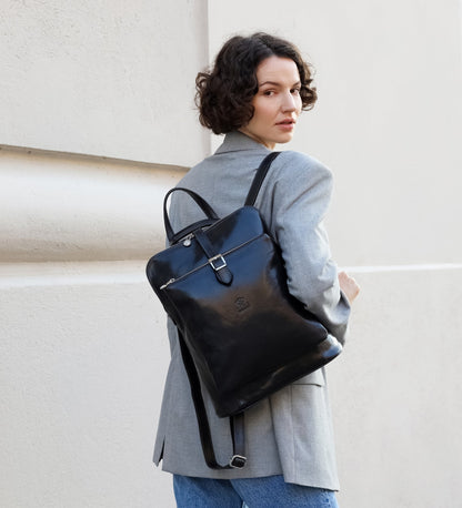 Sac à dos en cuir convertible - Emma