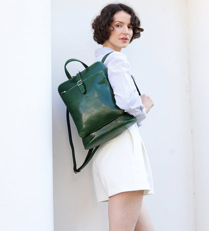 Sac à dos en cuir convertible - Emma