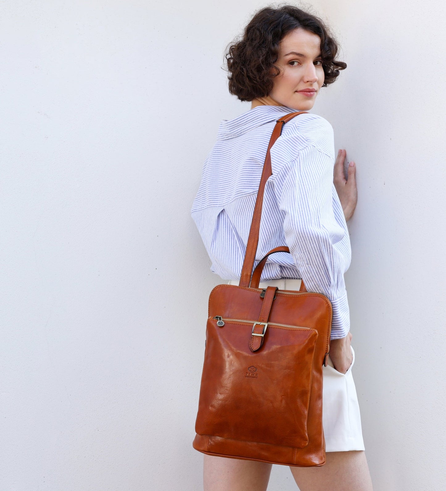 Sac à dos en cuir convertible - Emma