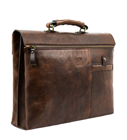 Sacoche en cuir marron pour ordinateur portable - From Here to Eternity