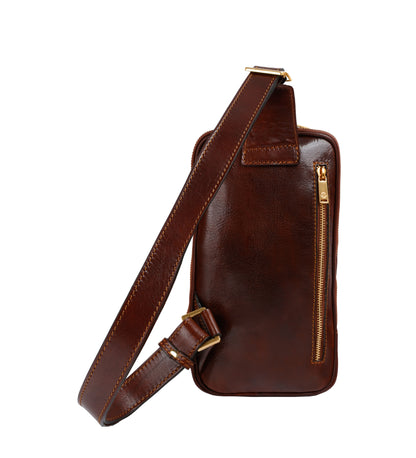 Leder Sling Bag Brusttasche - Kim