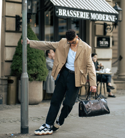Petit sac fourre-tout en cuir - The Ambassadors