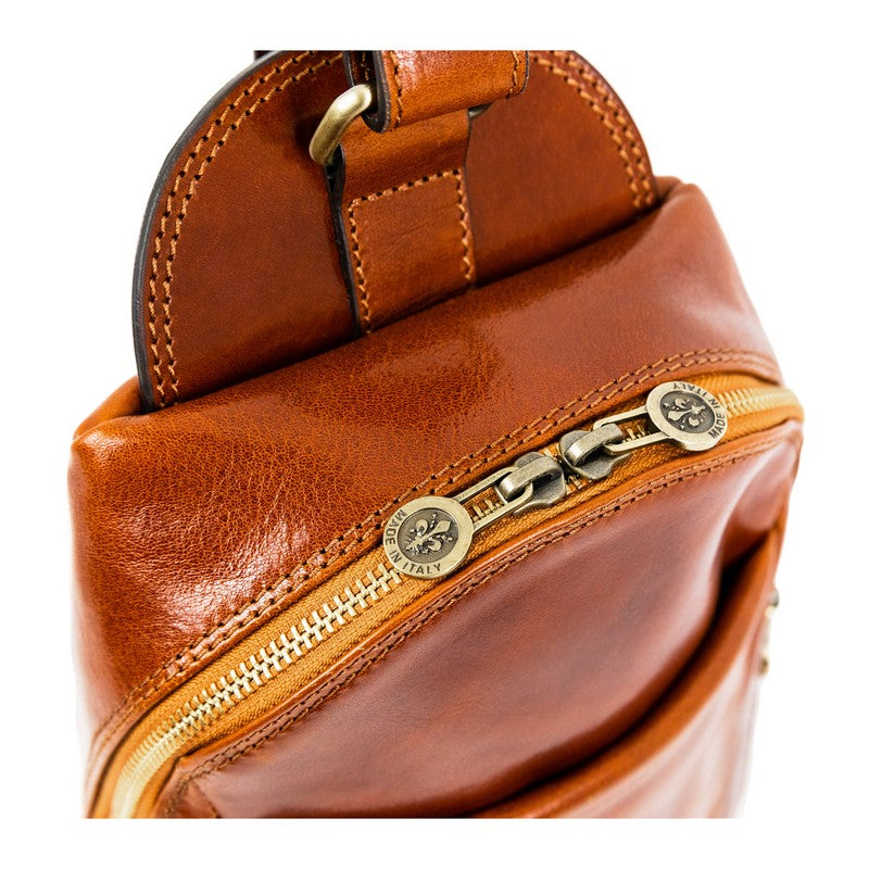 Leather Chest Bag Sling Bag - Murphy Accessories Time Resistance   