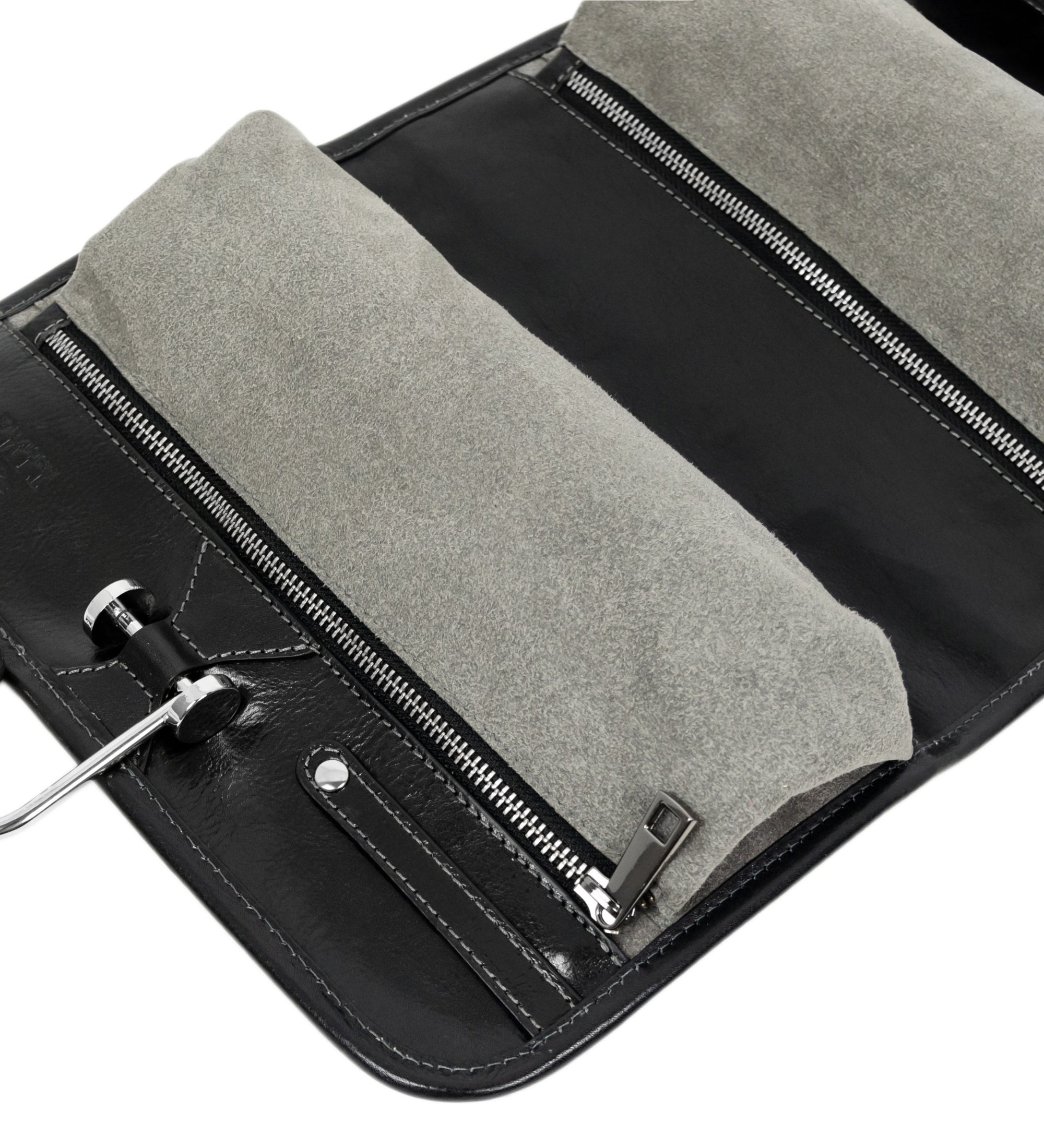 Leather Hanging Wash Bag Toiletry Bag - Dracula