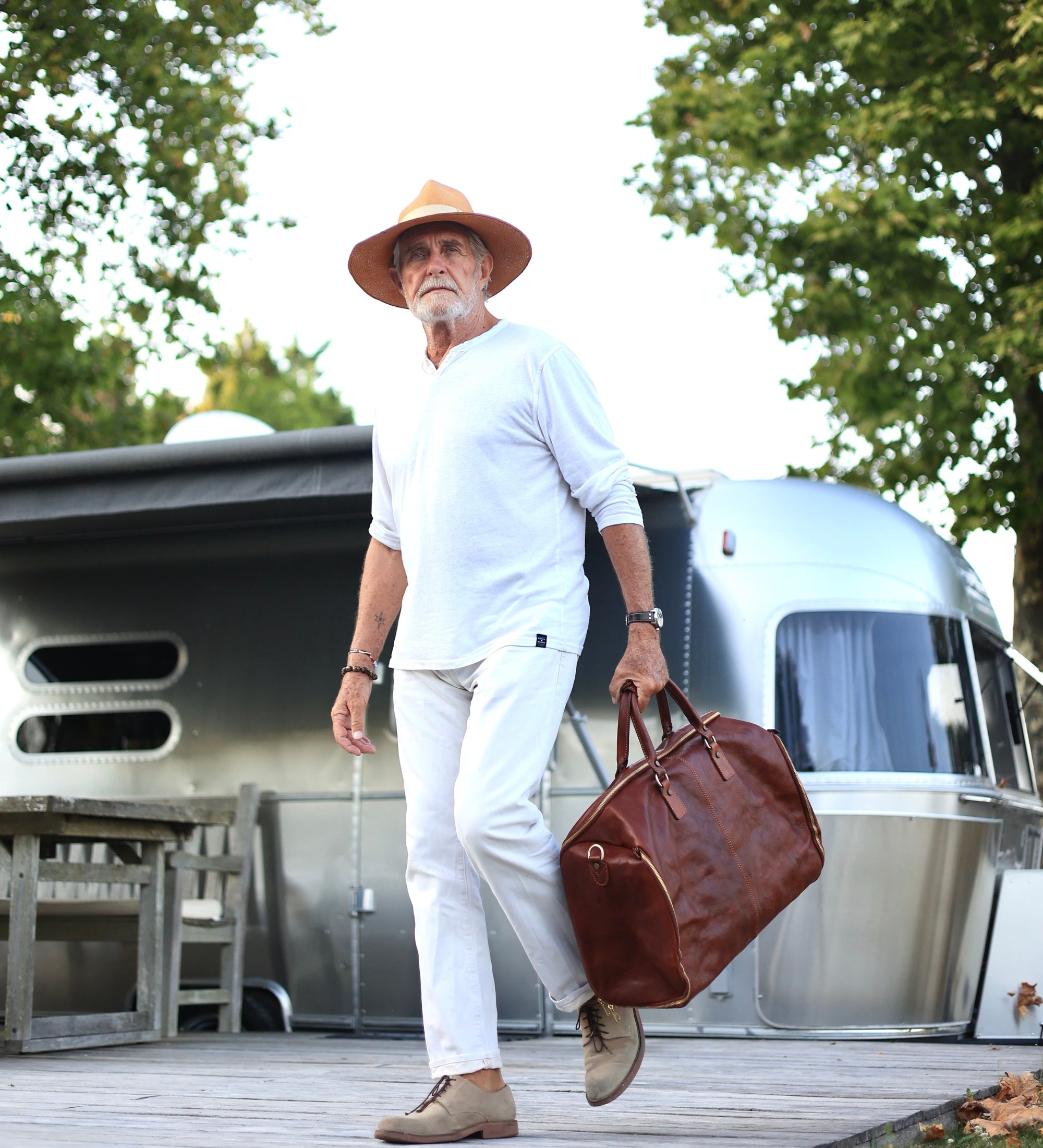 Leather Garment Bag, Duffel Bag - Paradise Lost