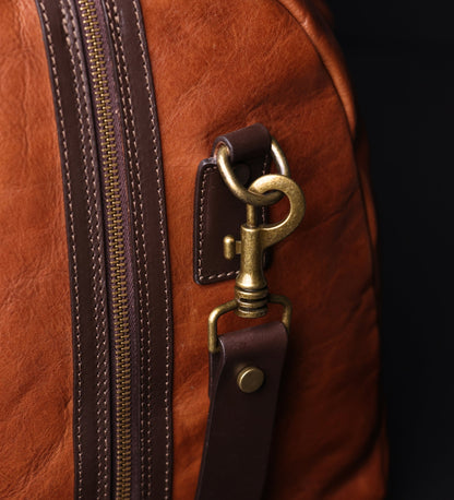 Leather Duffel Bag for Women - The Day of The Locust
