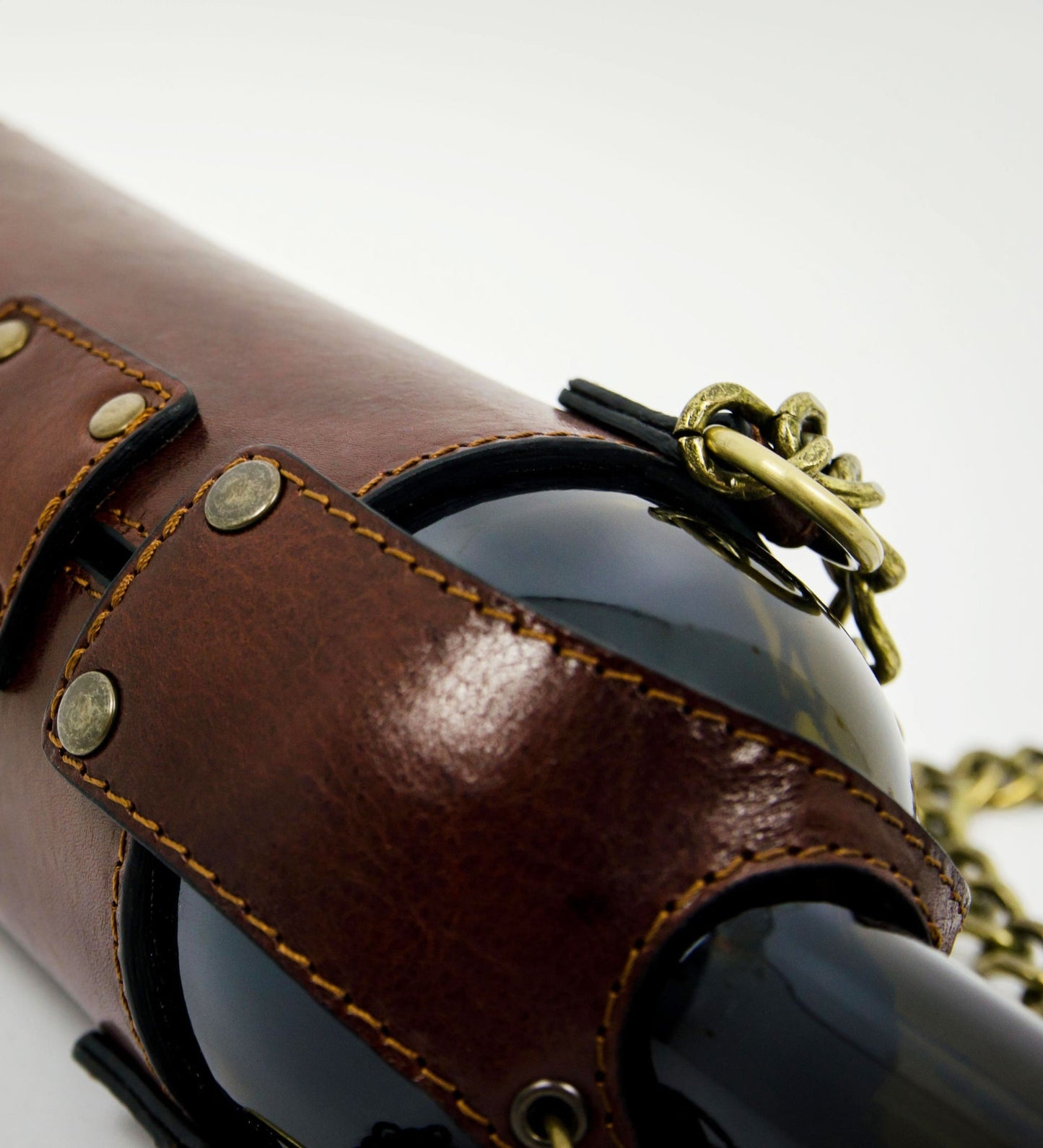 Sac porte-bouteille en cuir - Saving Grapes