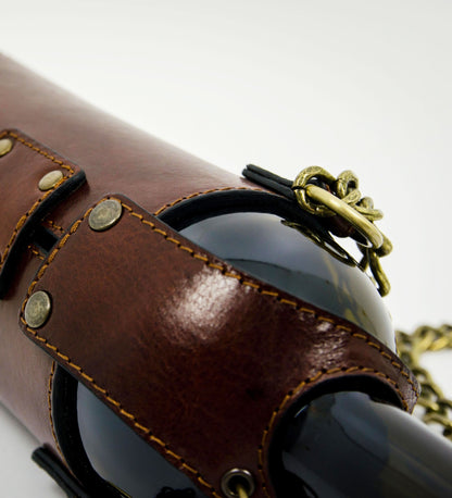 Sac porte-bouteille en cuir - Saving Grapes