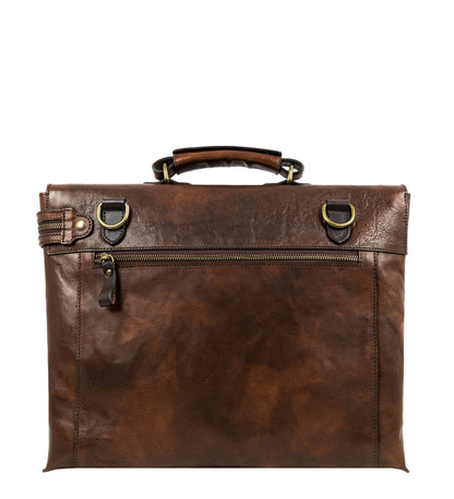 Sacoche en cuir marron pour ordinateur portable - From Here to Eternity