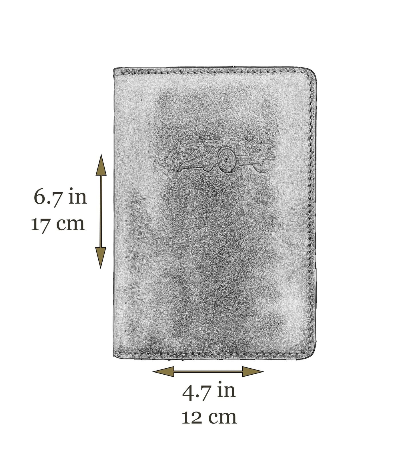 Brown Leather Car Documents Holder for Women - Self-Reliance