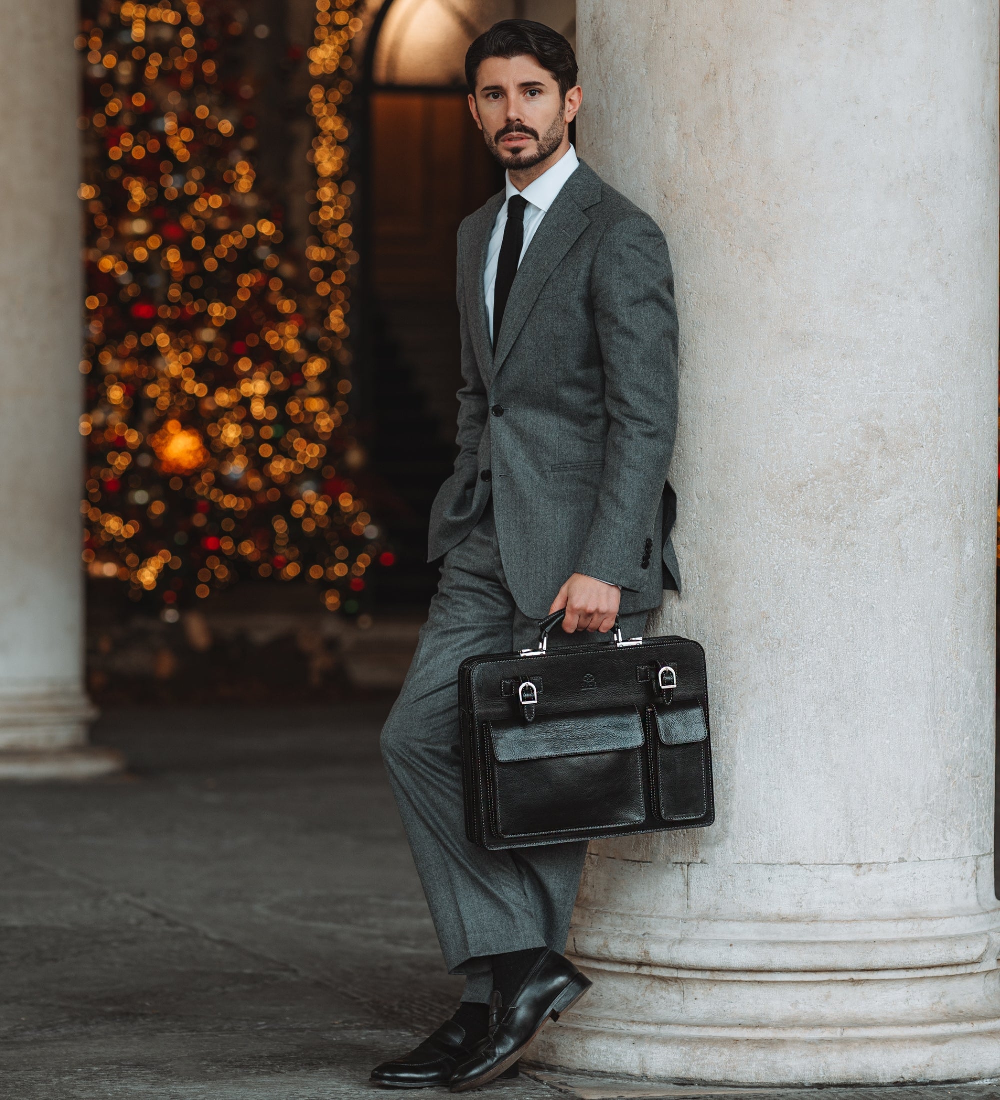 Leather Large Satchel Bag Briefcase - The Prophet
