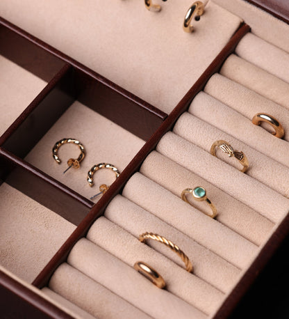 Boîte à bijoux et accessoires en cuir - The Line of Beauty