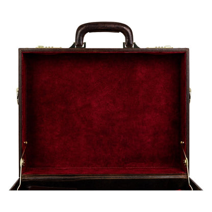 Large Leather Attaché Case Briefcase - Parade's End Briefcase Time Resistance   