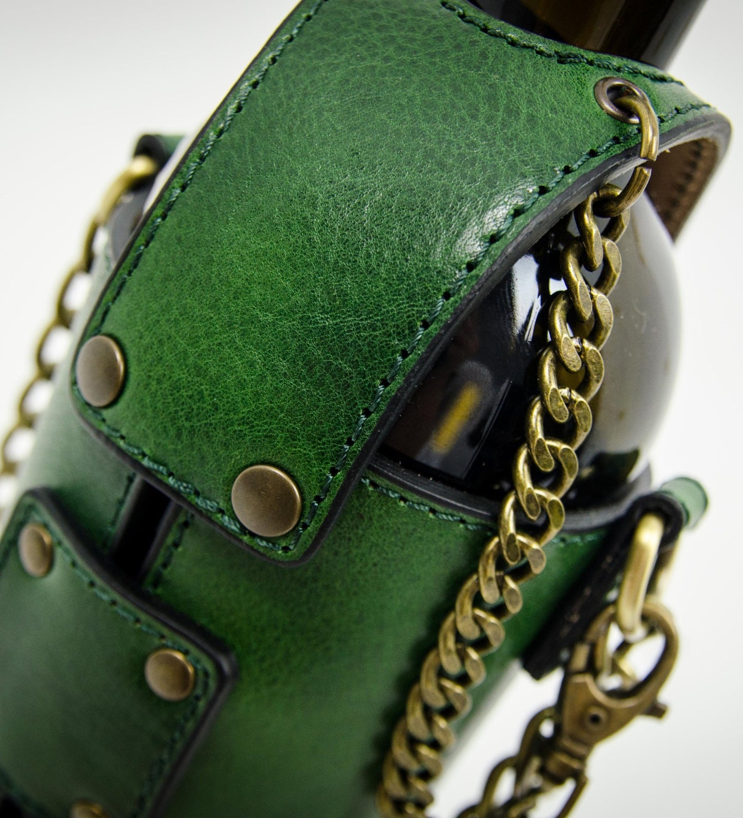 Sac porte-bouteille en cuir - Saving Grapes