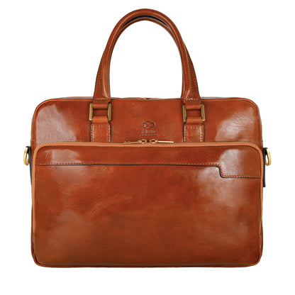 Leather Briefcase Laptop Bag - Orlando