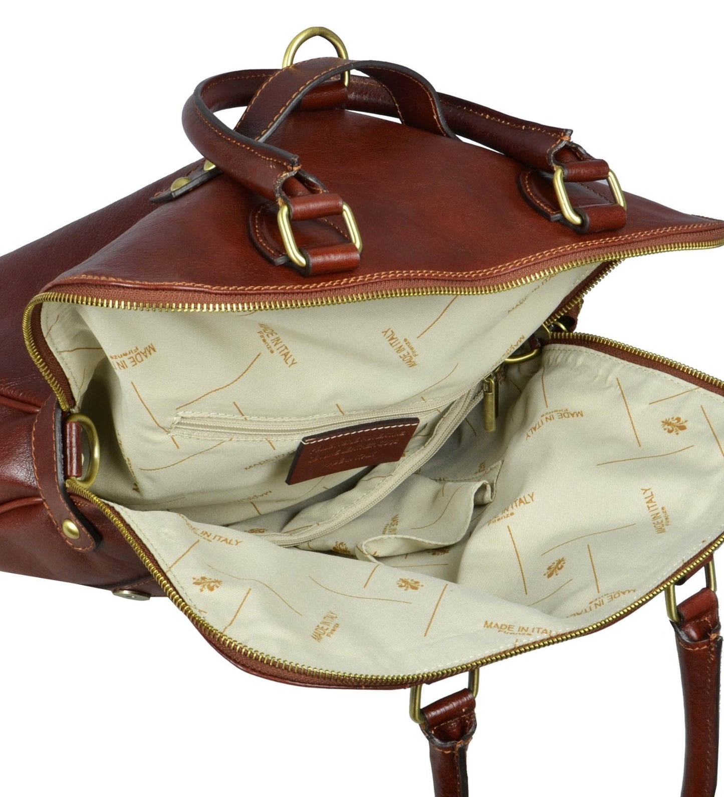 Sac à dos en cuir marron pour femmes - Charlotte's Web