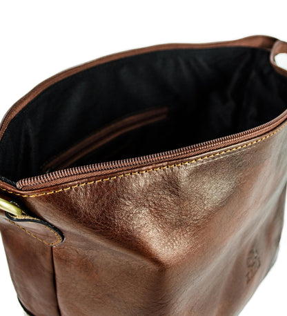 Trousse de toilette en cuir - Autumn Leaves