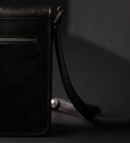 Kleine Leder-Messenger Bag - On The Road