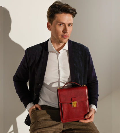 Small Leather Briefcase - Walden