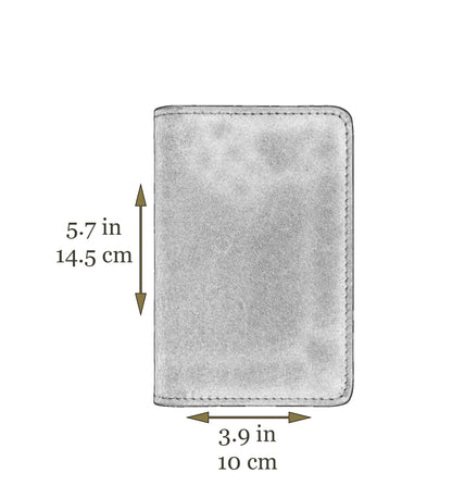 Small Leather Passport Holder for Women - Gulliver's Travels