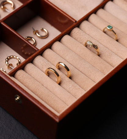 Boîte à bijoux et accessoires en cuir - The Line of Beauty