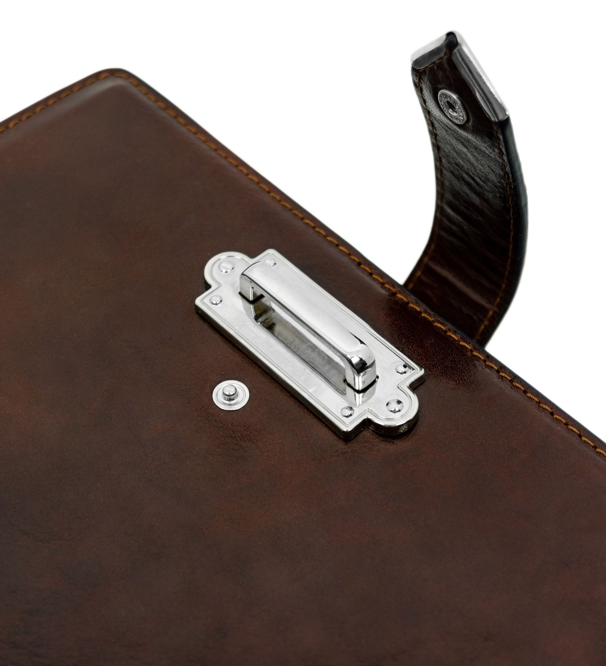 Womens Leather Journal with Refillable A5 Notepad - In Search of Lost Time