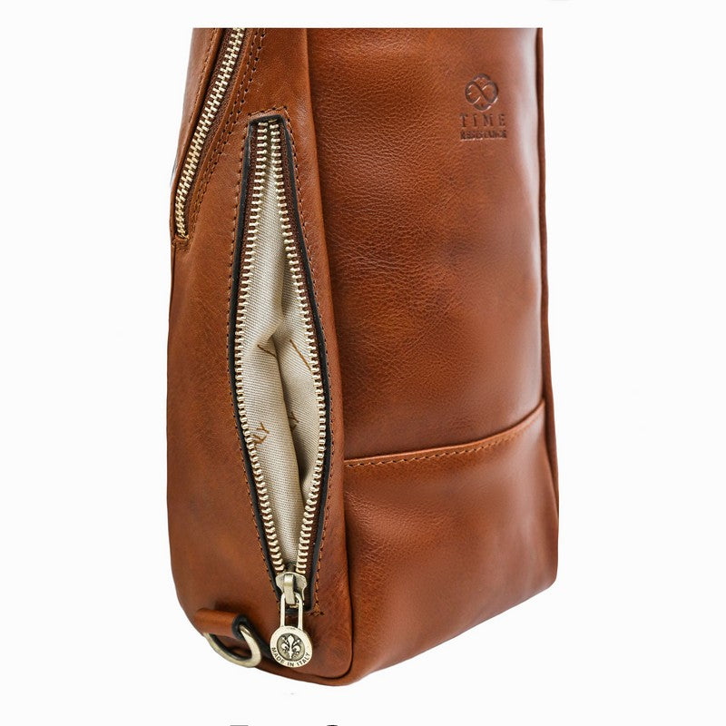 Leather Chest Bag Sling Bag - Murphy Accessories Time Resistance   