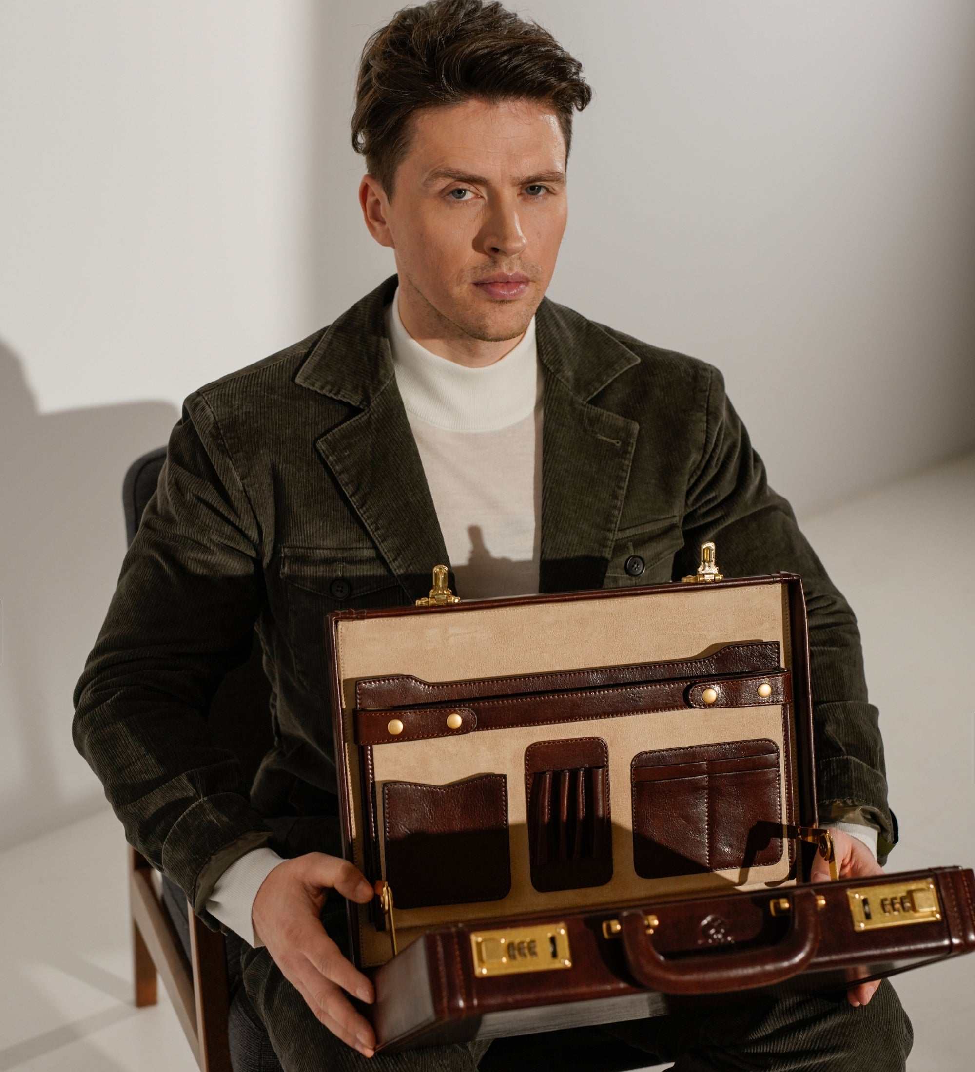 Leather Attaché Case Briefcase - Fatherland