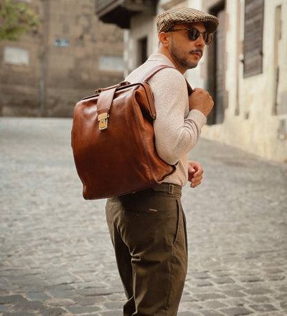 Sac à dos en cuir - A Brief Story of Time