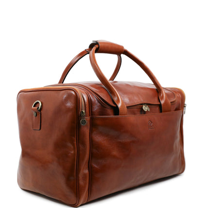 Grand sac de sport en cuir italien - The Hitchhikers Guide to the Galaxy