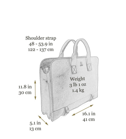 Porte-documents en cuir - Wide Sargasso Sea